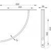 Полкодержатель угловой 207W сталь мат.хром PW207S.222CM — изображение 2